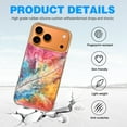 thumbnail image 4 of Case For Apple iPhone Air / 17 Pro / 17 Pro Max Series Case, Slim Thin Transparent Flexible Clear TPU Shockproof Phone Case For iPhone 17 Series, Tie-Dye Feathers, 4 of 6