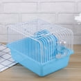 thumbnail image 5 of Hamster Cage Travel Carry Rat Cage Small Pets Supplies Hamster Toy Accessories (Blue), 5 of 8