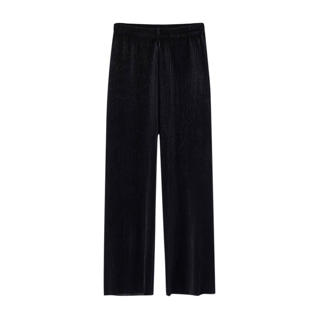 Odeerbi 3-10 Años Niñas Pantalones de Pierna Ancha Color Sólido Lindo Casual Respirable Pantalones de Cintura Elástica