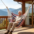 thumbnail image 6 of YingYouFu Hanging Hammock Chair with Rope, Macrame Cotton Swing Seat for Outdoor Patio Deck Porch, Indoor Bedroom Balcony Relaxing Swing Chair, 6 of 6