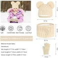 thumbnail image 7 of Dalrosia Kids Winter Beanie Hat Scarf Touchscreen Gloves Set, Fleece Lining Boys Girls Winter Hat Neck Warmer Gloves for 1-6 Years, 7 of 7