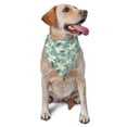 thumbnail image 6 of Dog Bandanas, Cyan Blue Lilies Flowers Adjustable Dog Scarf Triangle Bib Handkerchief Accessories for Small Medium Large Dogs, Cats, Pets, 6 of 6