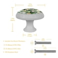 thumbnail image 4 of 4PCS Round Tropical Jungle Cabinet Fluorescence Knob Glowing in the Dark Furniture Drawer Pulls Handle with Screws, 4 of 5