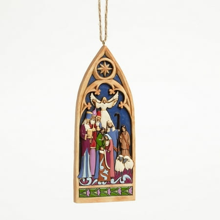Jim Shore 4044106 Cathedral Window Nativity Ornament 2015