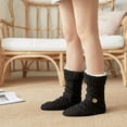 thumbnail image 5 of ZZwxWA Fashion Womens Fleece Floor Socks Snow Socks and Fleece Home Sleeping Socks Carpet Socks Women Winter Button Twist Thick Slipper with Grippers Non Slip Warm Fuzzy Deals, 5 of 7