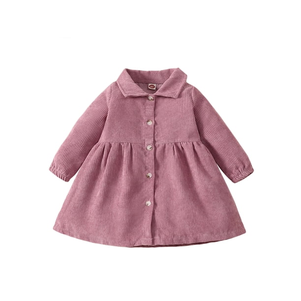 SAYOO , chaqueta de pana para niña, chaqueta de manga larga con botones y solapa de Color sólido, cárdigan, prendas de vestir de otoño SAYOO Moda