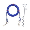 thumbnail image 1 of Cable de corredor de perros Zulema amarre Estacas jardín exterior Azul 5m Pets Tie Outs Estacas, 1 of 8