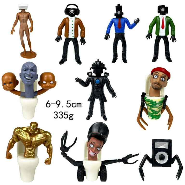 Act Now Gomind 10PCS Set Skibidi Toilet Action Figures Toys