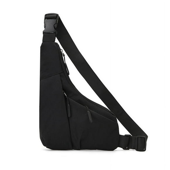 Bolso de Mensajero Impermeable de Nailon, Bolso Oculto Antirrobo, Bolso de Hombro Personal para Hombres y Mujeres. Negro