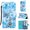 Butterfly Tower, variant on Phone Case for Galaxy A50,Folding Flip Leather Wallet Shockproof Protective Cover with Card Slots Kickstand Magnetic Closure Cute Girls Women Cover for Samsung Galaxy A50, Panda
