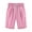Pink, variant on Women Summer Cotton Pants Plus Size High Waisted Shorts Lacing Beach Workout Pocket Five Point Pants