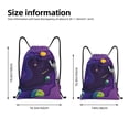 thumbnail image 4 of Kdxio Astronaut Print Drawstring Backpack Bag,Waterproof Draw String Back Sack, Gym Drawstring Bags Swim Bag For Unisex, 4 of 9