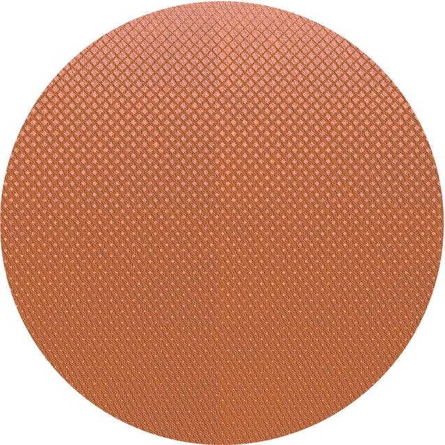 Ahgly Company Tapis d'Intérieur Rond Lavable en Machine Orange Rouge Orange Transitionnel, 6 Pieds Rond