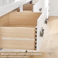 thumbnail image 4 of Signature Design by Ashley Binterglen White Modern Farmhouse 2-Drawer Nightstand with USB Charging Ports, 4 of 9
