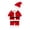 B Red, variant on Girls Christmas Red Velvet Long Sleeve Round Neck Dress Holiday Party Celebration Dress for Kids