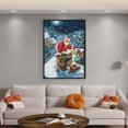 thumbnail image 2 of Hilo Algodón Ecológico Bordado Punto Cruz Papá Noel Con 14CT 46x62cm, 2 of 9