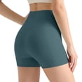 thumbnail image 6 of COMVALUE Biker Shorts 6" - High Waisted Workout Running Volleyball Spandex Yoga Womens Navy XL, 6 of 9