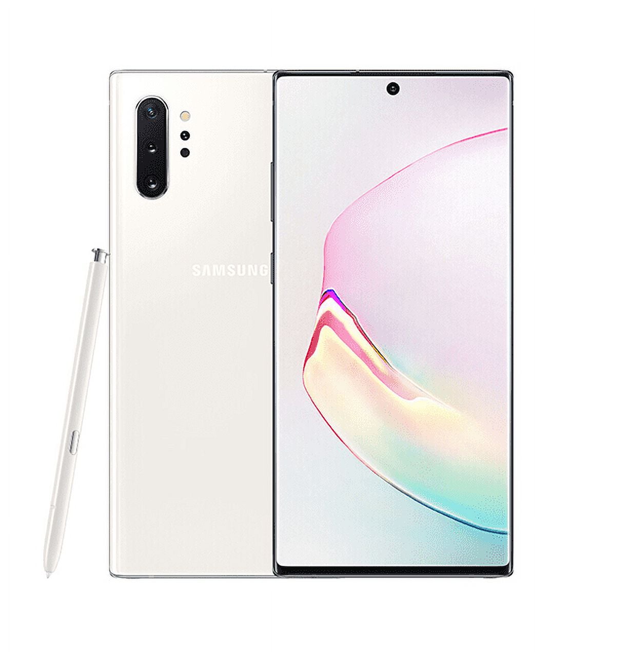 Samsung Galaxy Note 10+ Note10 Plus N975U 256GB Android Smartphone, Aura  White, T-Mobile Locked (Renewed)