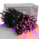 thumbnail image 1 of Cadena de luces LED para iluminación del hogar, Halloween, 66 pies, 200 LED, morado y naranja, 1 of 8