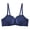 Blue, variant on Wireless Bras for Women Front Close Bra T Back Plus Size Unlined Large Comfortable Seamless Womens Bras