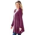 thumbnail image 3 of Woman Within Plus Size Lightweight Open Front Cardigan Sweater, 3 of 5