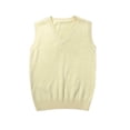 thumbnail image 5 of Husipze Sleeveless Sweater Vest for Girl Knit School Uniform Pullover Lightweight Breathable Preppy Layering Top Gold 5-6 Years, 5 of 9