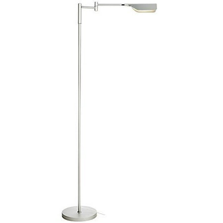 - Brightech Leaf - Bright LED Floor Lamp for Reading, Crafts & Precise Tasks - Standing Modern Pharmacy Light for Living Room, Sewing - Great by Office Desks & Tables - Platinum Silver