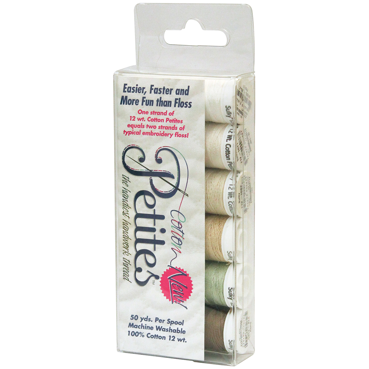 Sulky Sampler Cotton Petites, 12-Watt, Neutrals Assortment, 6-Pack - image 2 of 2