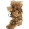 thumbnail image 2 of Blossom Womens Tara-Hi Pom Pom Winter Fashion Boots, 2 of 4