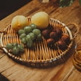 thumbnail image 4 of Popvcly Japanese Rattan Fruit Tray With Handle Storage Tray, 4 of 6