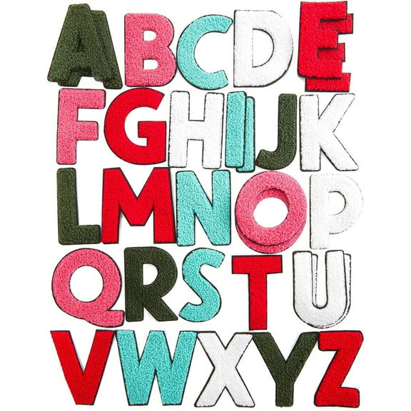 Bright Creations Iron On Alphabet Letter Patches A - Z (31 Count)