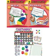 Teacher Created Resources Paw Prints Accents Board Set, Daily Warm-ups Printed Book - Your Choice