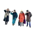 thumbnail image 4 of Figuras de personas en miniatura 4x1/87, colección de figuras de Diorama, figuras de personas para Diorama, accesorios de decoración de micropaisajes, 4 of 10