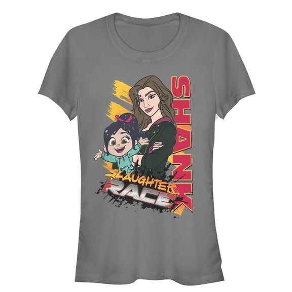 Junior's Ralph Breaks the Internet Shank Racer Graphic Tee Charcoal Large
