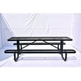thumbnail image 4 of LifeYard 8' Rectangular Metal Picnic Table, 96" L x 62" W, Expanded Metal, (Black), 4 of 6