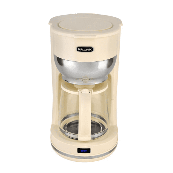 (Open Box)Kalorik 10 Cup Retro Coffee Maker, Cream CM46085CR