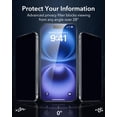 thumbnail image 3 of Protector de pantalla de privacidad ESR para iPhone 16/15 (paquete de 3), 3 of 9