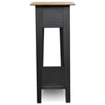 thumbnail image 3 of Leick Furniture Chairside Wood End Table in Slate Black Finish, 3 of 7