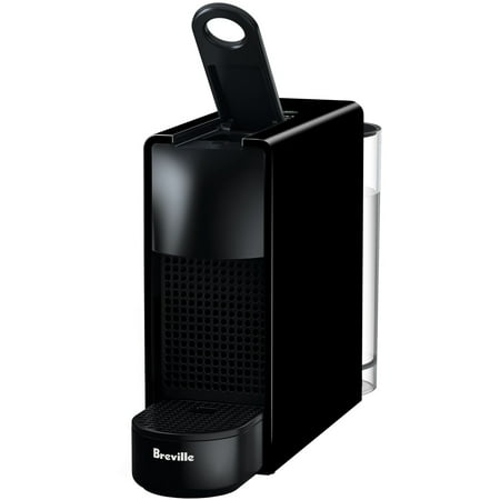 Nespresso - Essenza Mini Black by Breville with Aeroccino3 - Piano Black