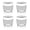White, variant on ZenCart 4Pcs Ice Hockey Mold with Lids Easy Release Sphere Ice Cube Maker Stackable Non-stick Puck Mold for Whiskey Cocktails Bourbon
