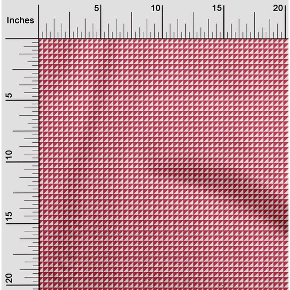 oneOone Cotton Cambric Fabric Triangle Geometric Printed Fabric 1 Yard 56 Inch Wide