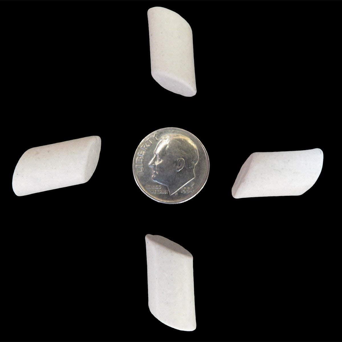 Rock Tumbling Ceramic Filler Media (Large Cylinder Size) by Polly Plastics | Non-Abrasive Ceramic Pellets for All Type Tumblers (3 lbs)