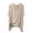 Beige, variant on Women's Casual V Neck T Shirts Plus Size Half Sleeve Irregular Solid Color T Shirt Top for Everyday Wear Tennis Shirt Women Women Tees and Tops Womens Tech Shirts