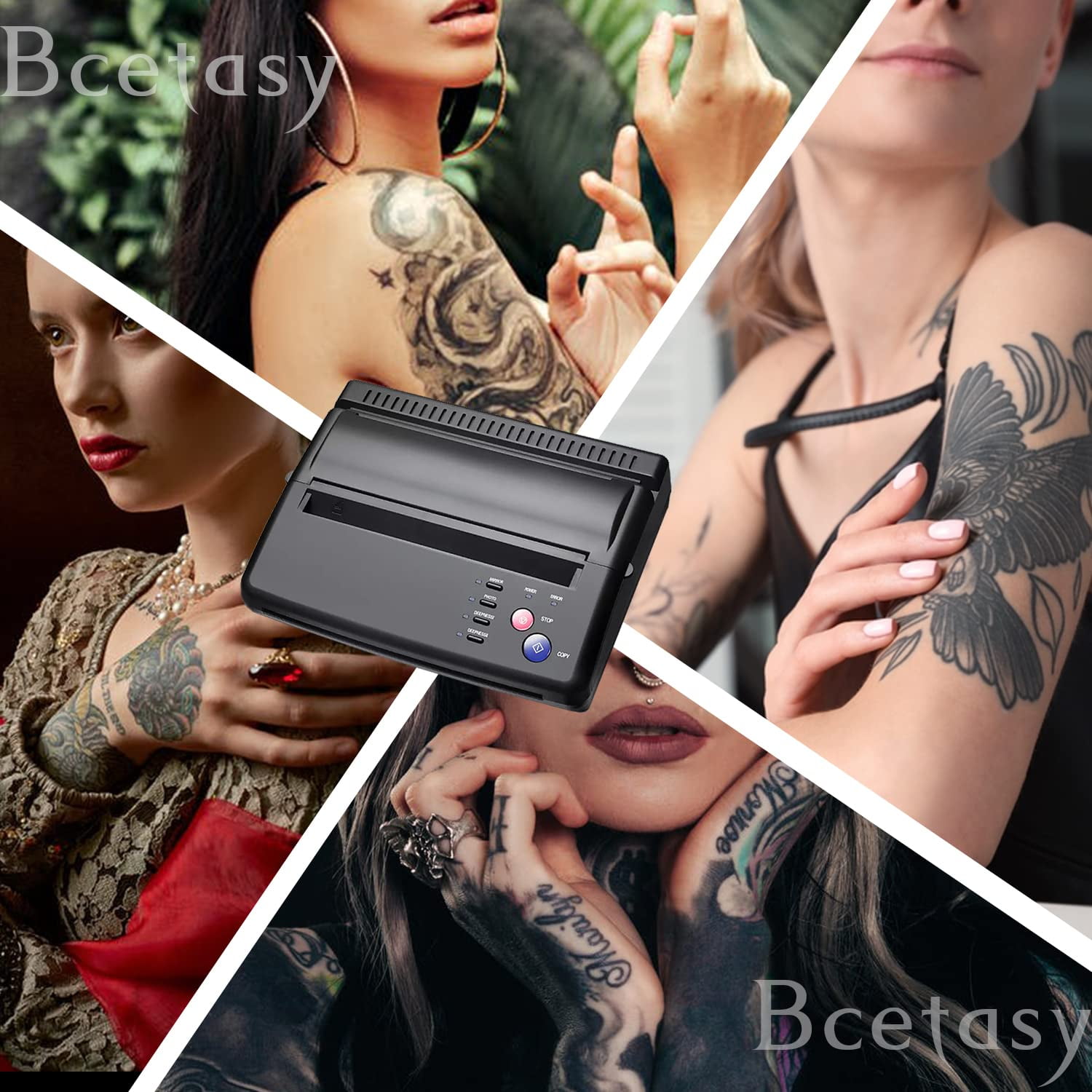 metodologi Tag telefonen Relaterede Tattoo Stencil Printer, With Free 20PCS Transfer Paper, Thermal Copier  Machine for Tattoo Transfer Temporary and Permanent Tattoos,Black -  Walmart.com