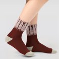 thumbnail image 2 of Xijirk Fringe Lace Crew Socks Color Block Cotton Ankle Socks Size:5-8 Years, 2 of 5