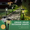 Solar Pathway Lights Outdoor, 6 Pack Solar Lights Outdoor, IP65