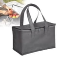 thumbnail image 2 of Insulated Cooler Bag Polyester With Heavy Duty PEVA Liner Leak Resistant Zipper Double Walled Closed Cell Insulation Foldable For Grocery Outdoor Use Keeps Drinks Cold Up To 24 Hours, 2 of 9