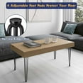 thumbnail image 4 of Furniture Legs,Table Legs Replacement,Metal Home DIY Projects Heavy Duty Sturdy Leg for Nightstand,Coffee Table,Desk,4PCS, 4 of 7