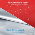 thumbnail image 3 of Funda para sombrilla de patio OKPOW, 190 x 30 x 50 cm, impermeable, roja, 3 of 7