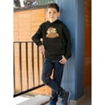 thumbnail image 2 of Kid With Jack O Lanterns Hoodie Juniors -Image by Shutterstock,  Small, 2 of 4